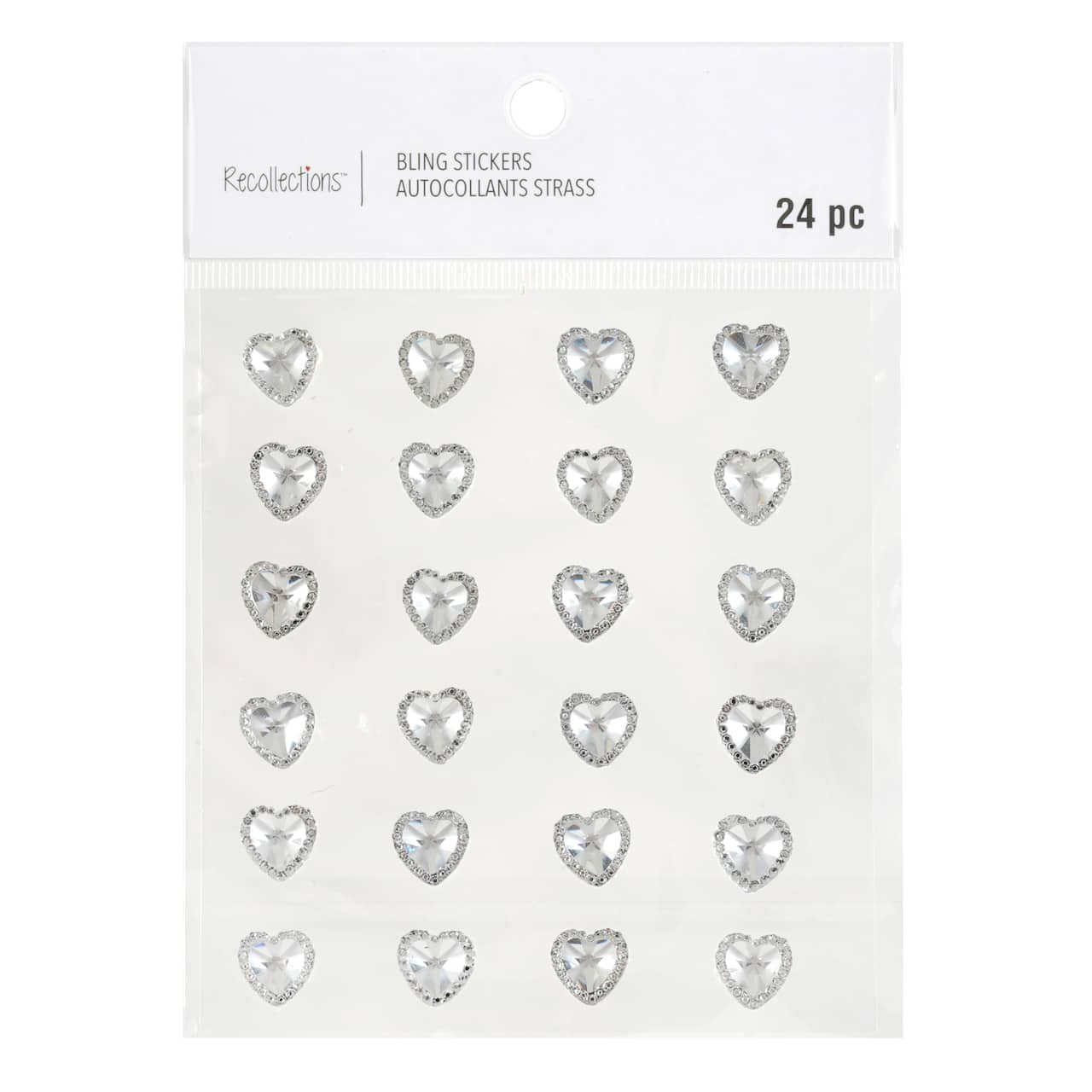 Clear Rhinestone Heart Stickers by Recollections&#x2122;
